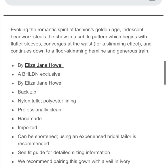 BHLDN Cibella gown size 10 - Picture 13 of 13